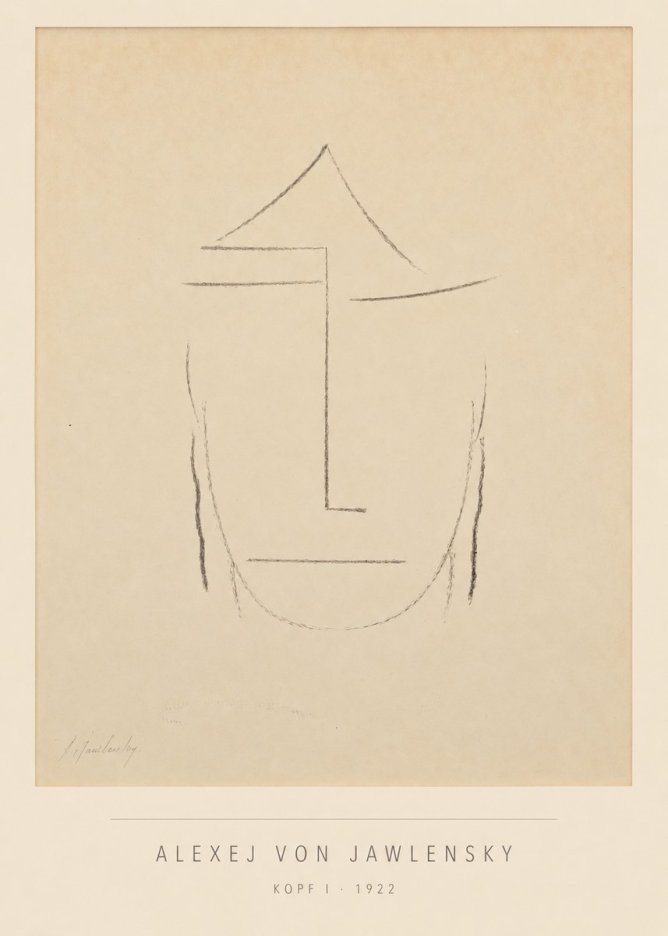 Alexej von Jawlensky Kopf I No5 - Plakát