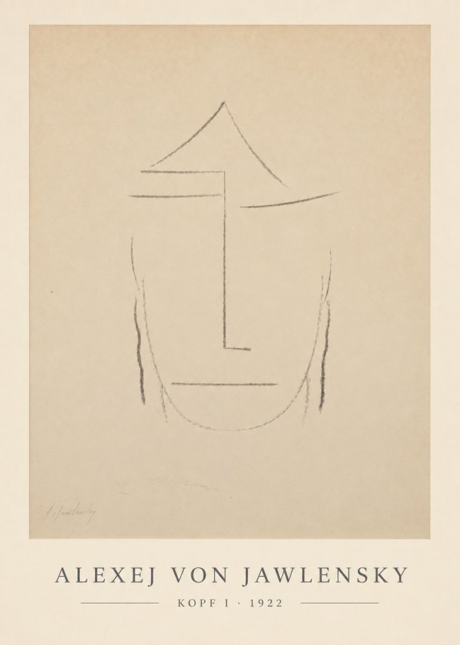 Alexej von Jawlensky Kopf I No6 - Plakát
