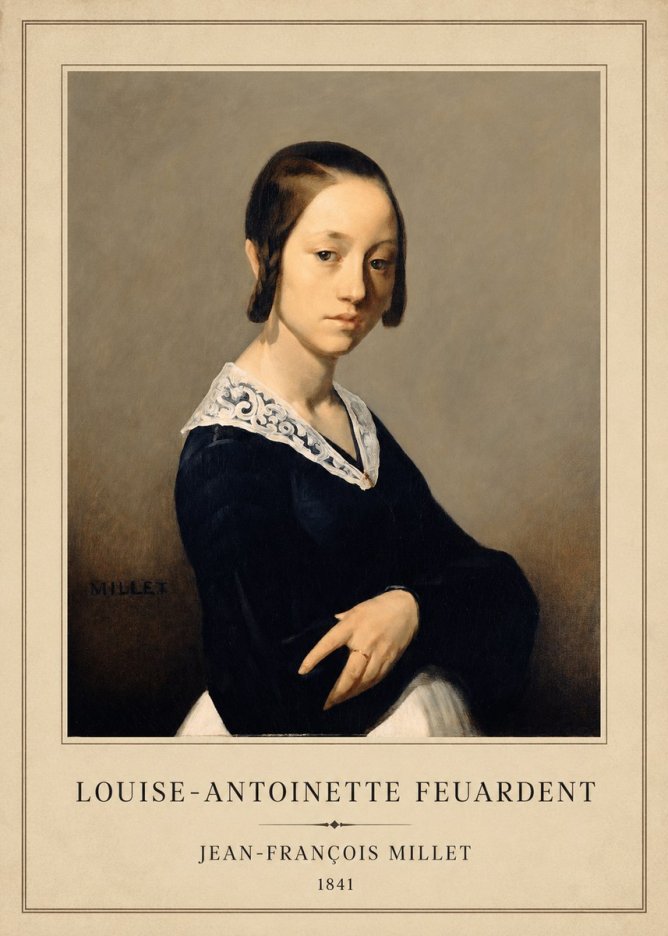 Jean-François Millet Louise-antoinette Feuardent No1 - Plakát