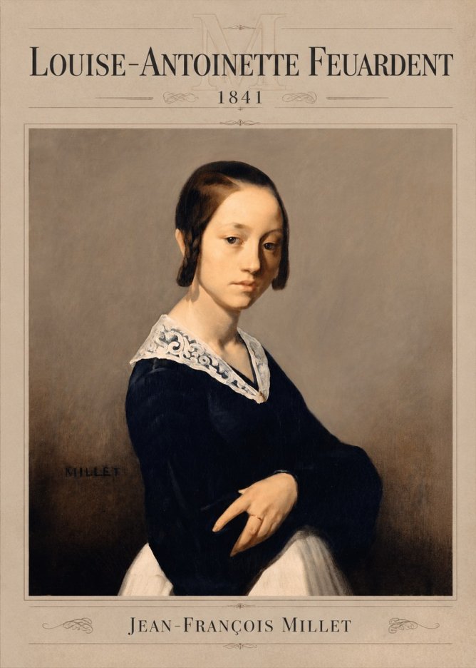 Jean-François Millet Louise-antoinette Feuardent No3 - Plakát