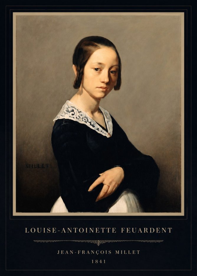 Jean-François Millet Louise-antoinette Feuardent No4 - Plakát