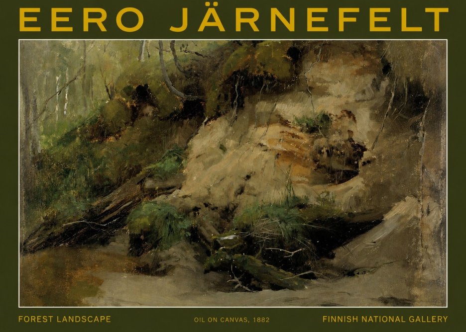Eero Järnefelt Forest Landscape I No2 - Plakát