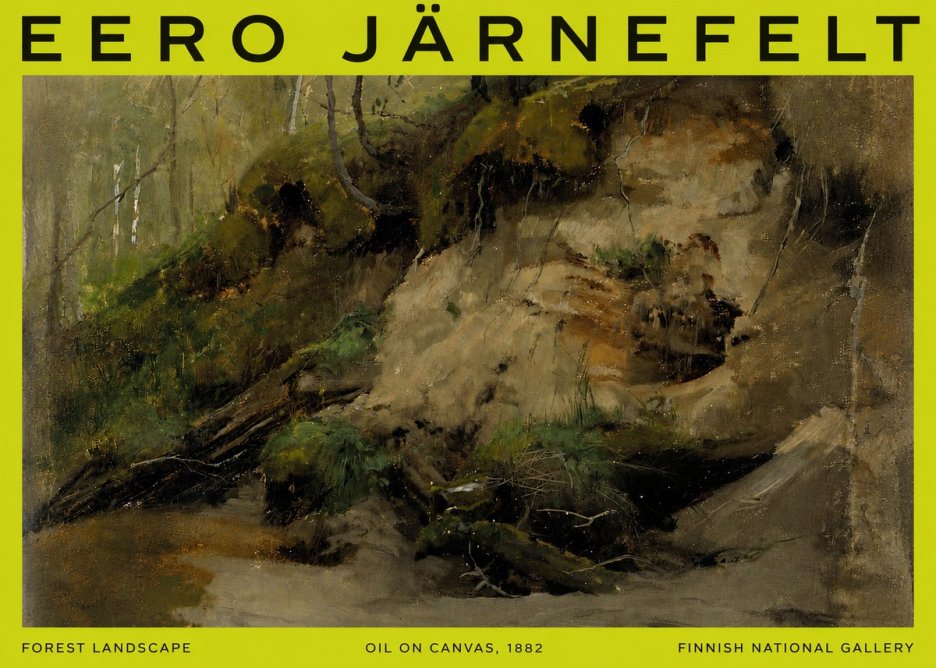Eero Järnefelt Forest Landscape I No6 - Plakát