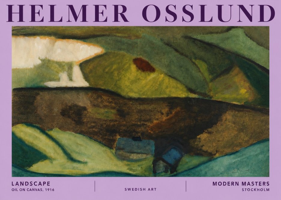 Helmer Osslund Landscape No5 - Plakát
