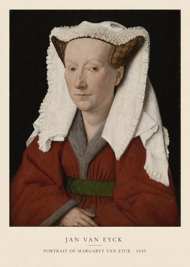 Jan van Eyck Portrait of Margaret Van Eyck I No5 - Plakát