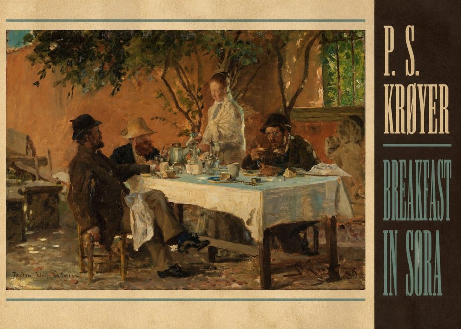 P.S. Krøyer Breakfast in Sora No4 - Plakát
