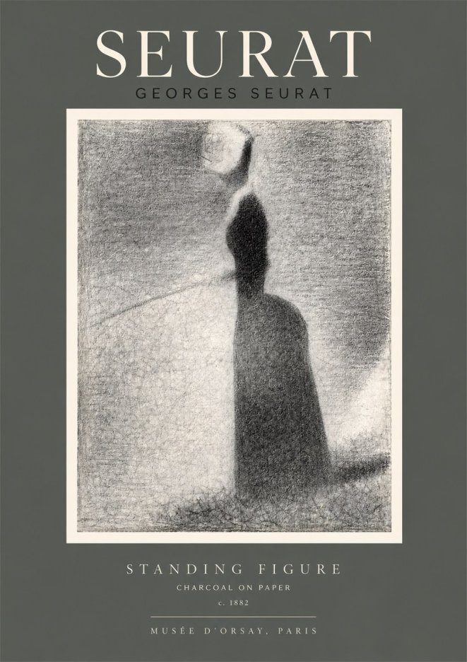 Seurat Standing Figure No2 - Plakát