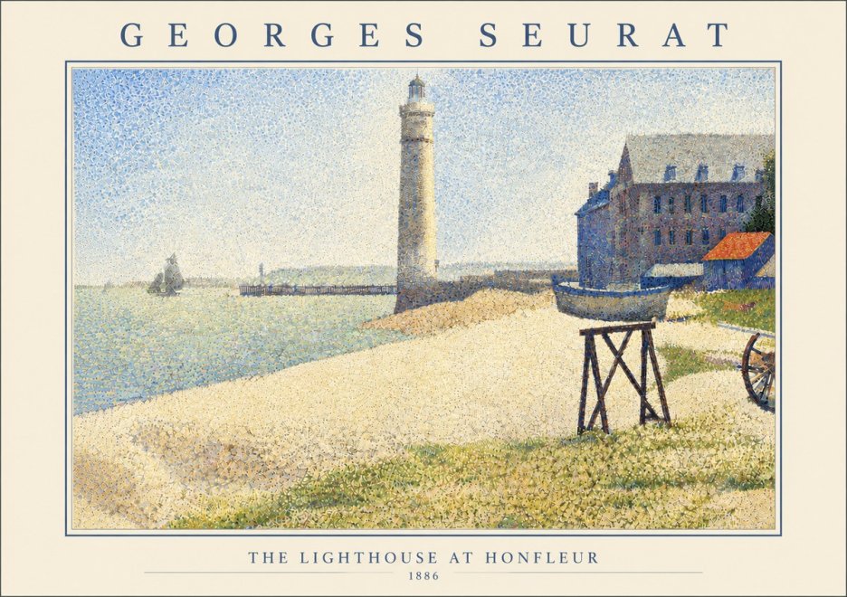 Seurat The Lighthouse at Honfleur No6 - Plakát