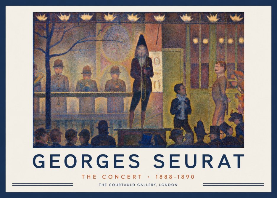 Seurat The Concert No2 - Plakát