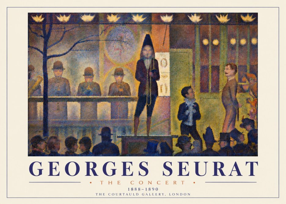Seurat The Concert No6 - Plakát
