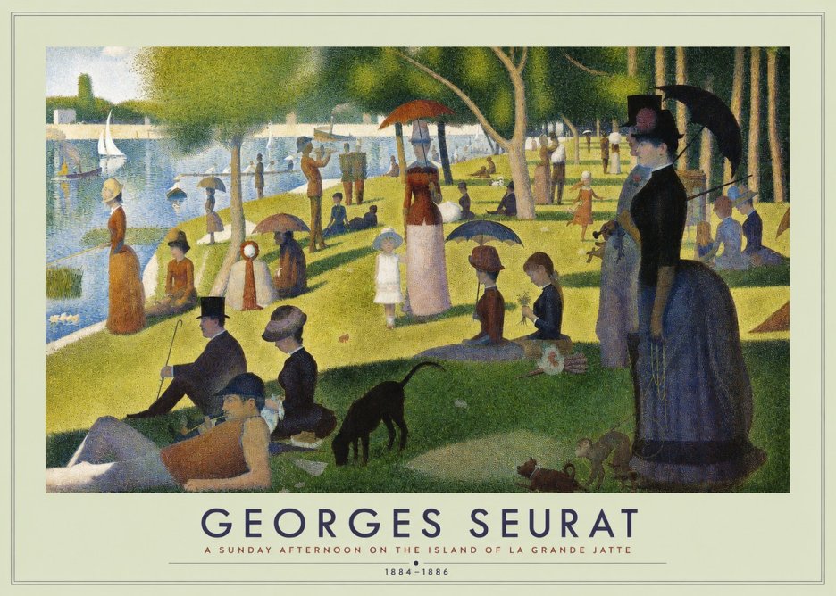 Seurat A Sunday Afternoon on the Island of La Grande Jatte III No2 - Plakát
