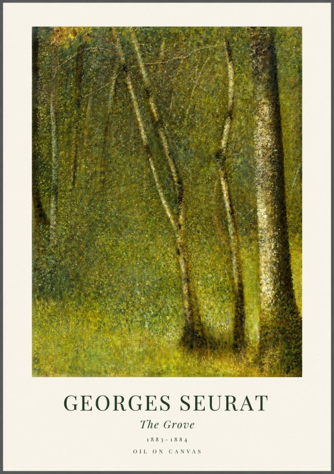 Seurat The Grove No1 - Plakát