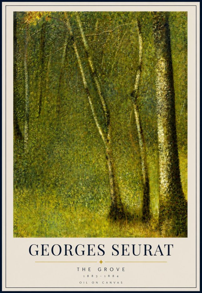 Seurat The Grove No3 - Plakát