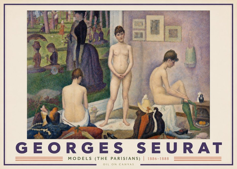 Seurat Models (the Parisians) No2 - Plakát