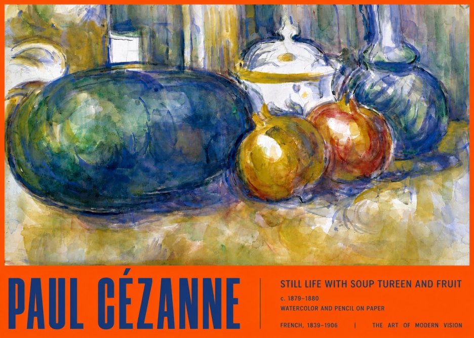 Paul Cézanne Still Life with Apples and Vessels No3 - Plakát