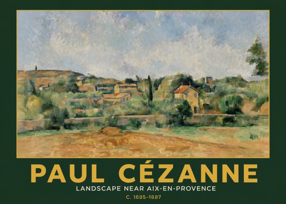 Paul Cézanne Landscape Near Aix-en-provence I No3 - Plakát