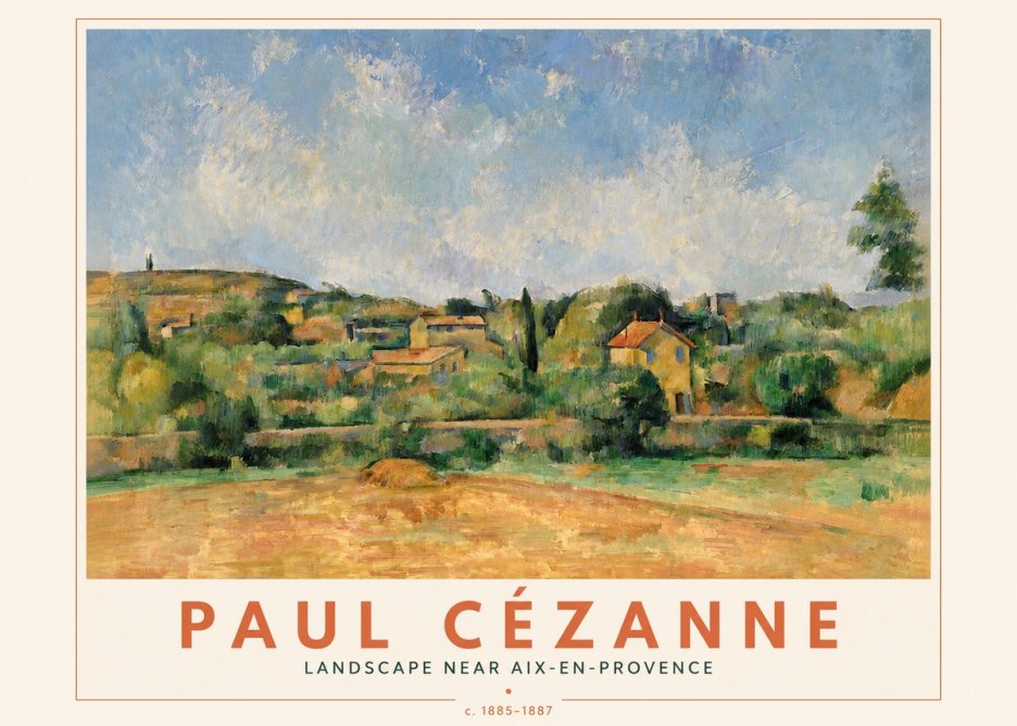Paul Cézanne Landscape Near Aix-en-provence I No4 - Plakát