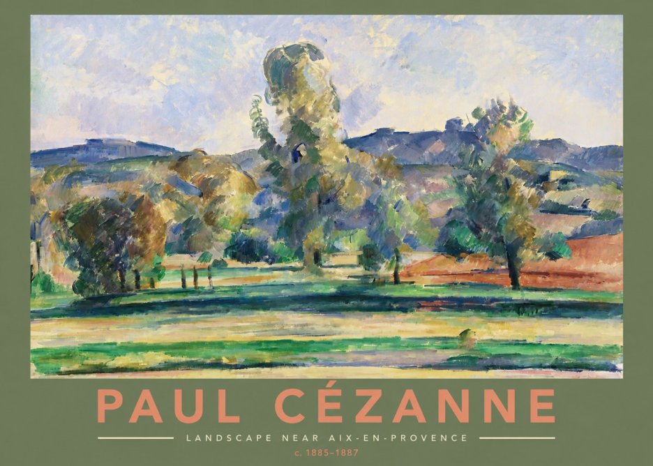 Paul Cézanne Landscape Near Aix-en-provence II No2 - Plakát