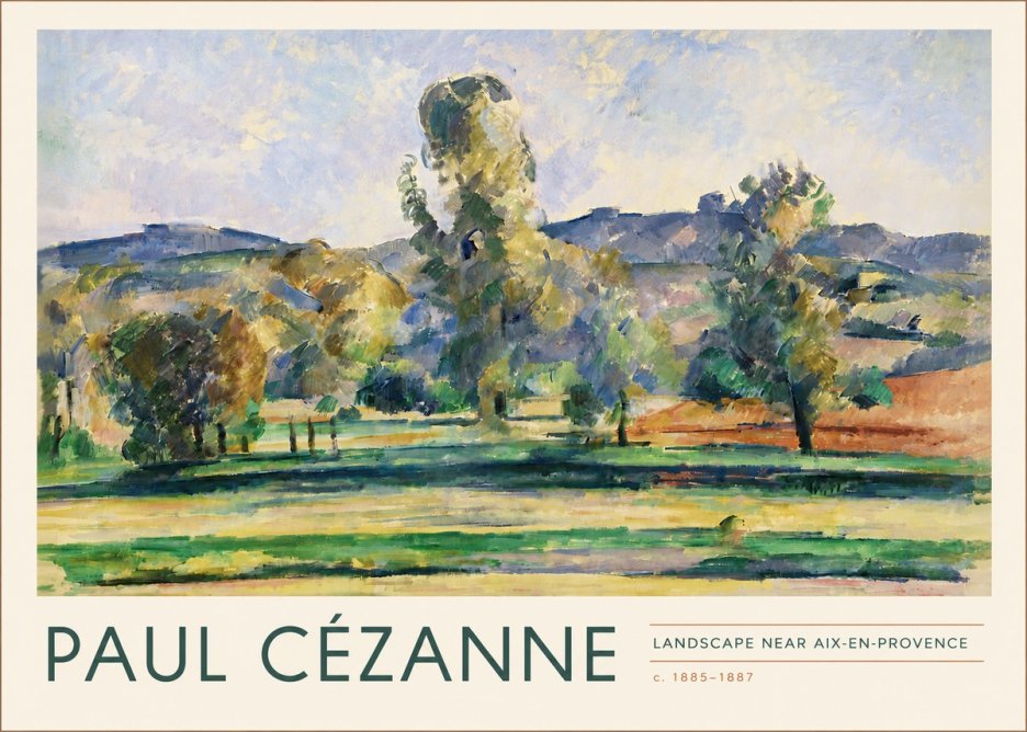 Paul Cézanne Landscape Near Aix-en-provence II No4 - Plakát