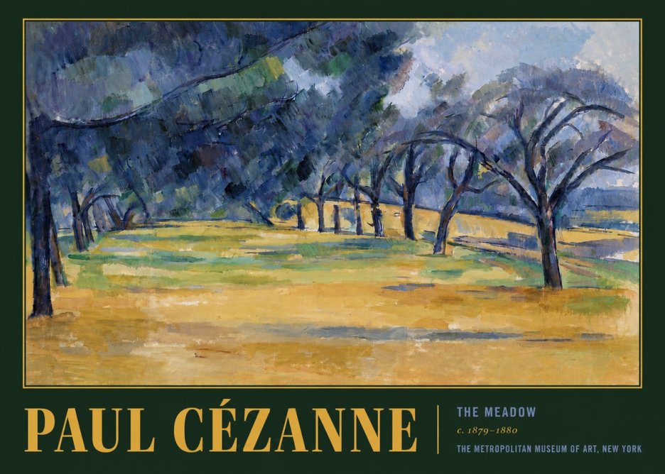 Paul Cézanne The Meadow No6 - Plakát