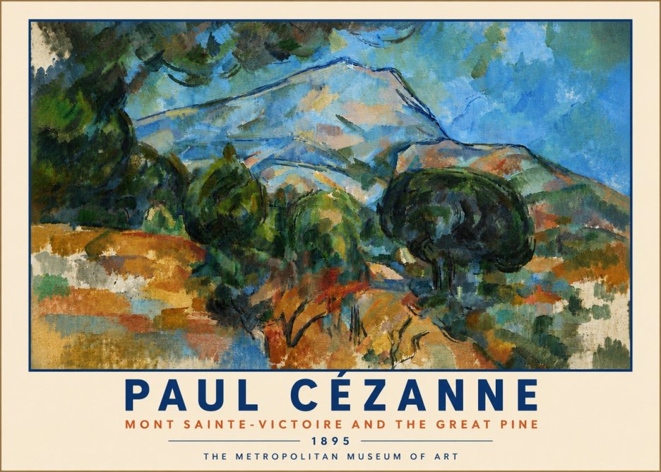 Paul Cézanne Mont Sainte-victoire and the Great Pine No6 - Plakát