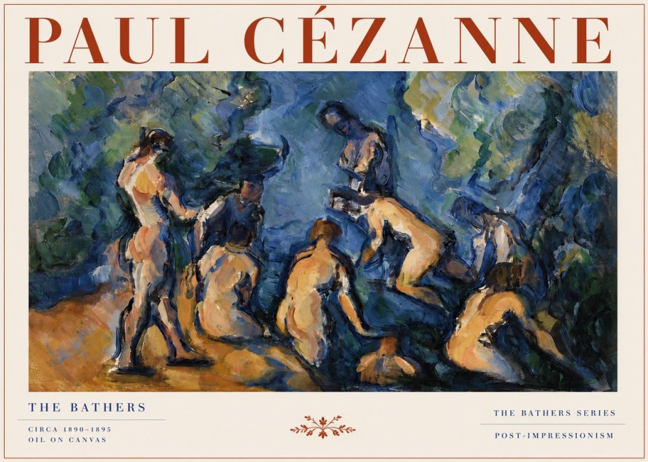 Paul Cézanne Bathers I No4 - Plakát