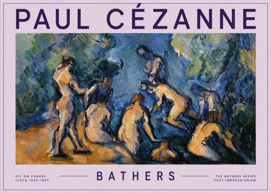Paul Cézanne Bathers I No5 - Plakát