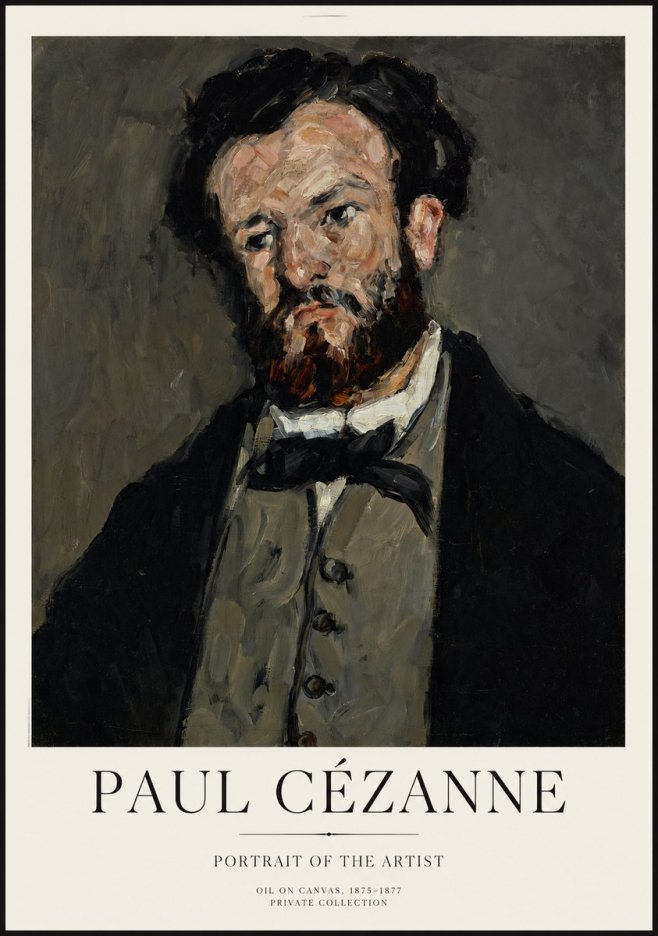 Paul Cézanne Portrait of the Artist I No1 - Plakát