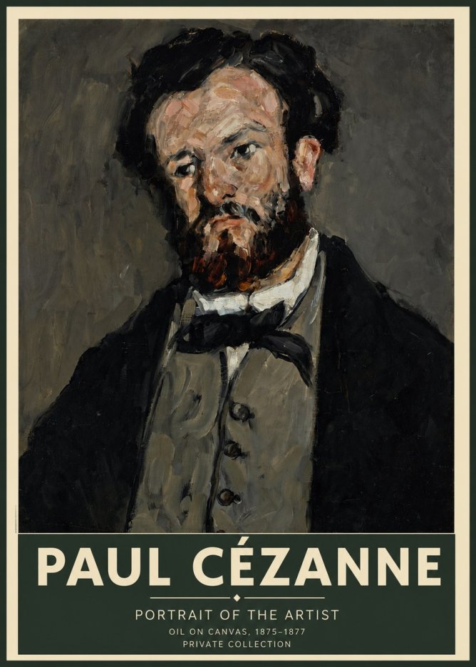 Paul Cézanne Portrait of the Artist I No2 - Plakát