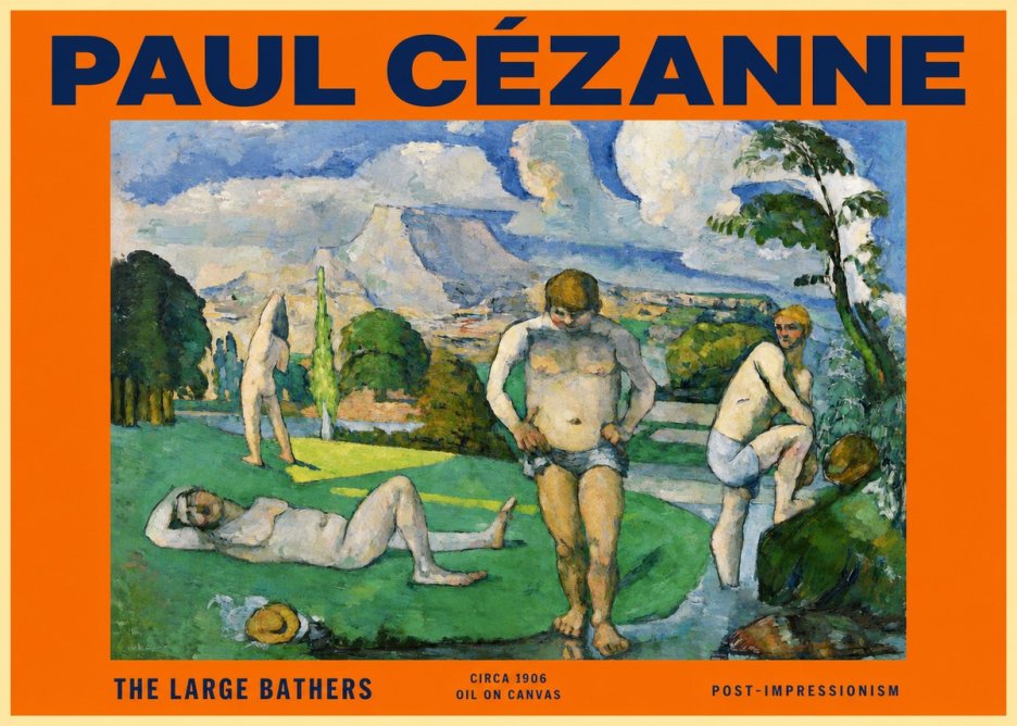 Paul Cézanne Bathers II No6 - Plakát