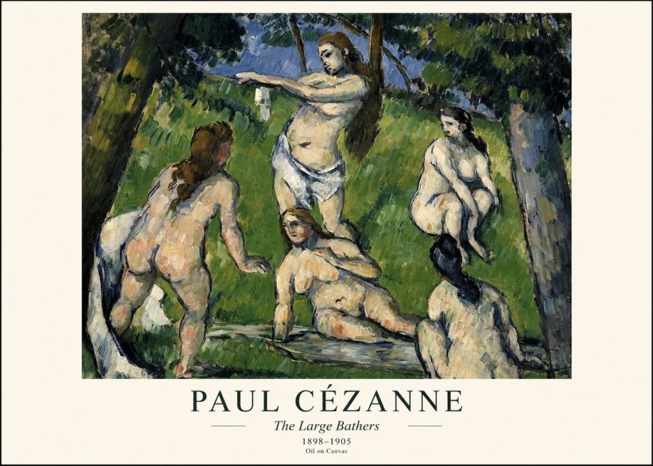 Paul Cézanne The Large Bathers III No1 - Plakát