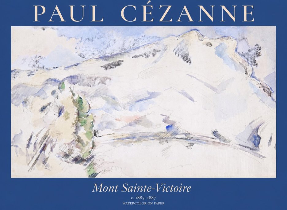 Paul Cézanne Mont Sainte-victoire No1 - Plakát