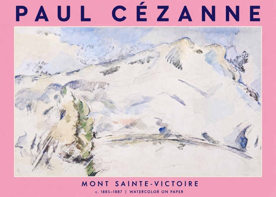 Paul Cézanne Mont Sainte-victoire No4 - Plakát