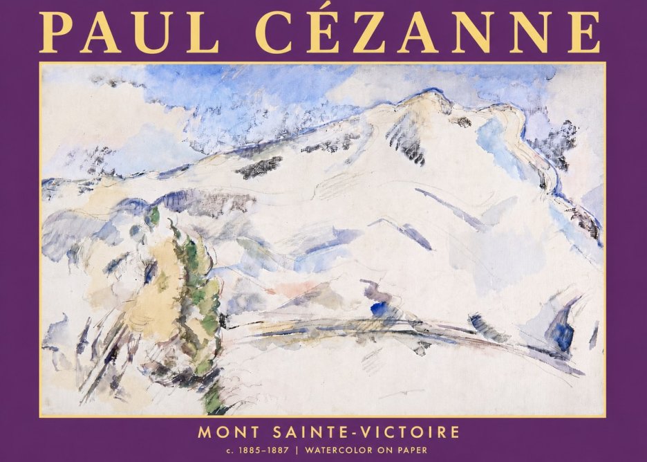 Paul Cézanne Mont Sainte-victoire No5 - Plakát