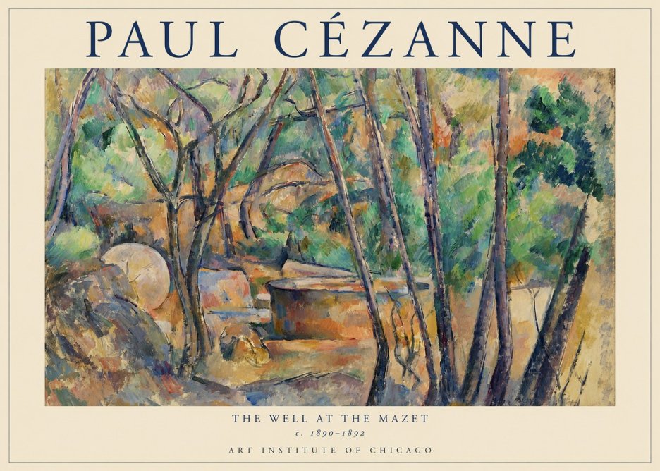 Paul Cézanne The Well at the Mazet No1 - Plakát