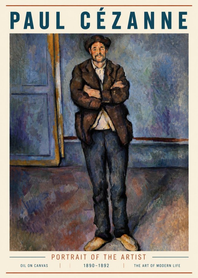 Paul Cézanne Portrait of the Artist II No5 - Plakát