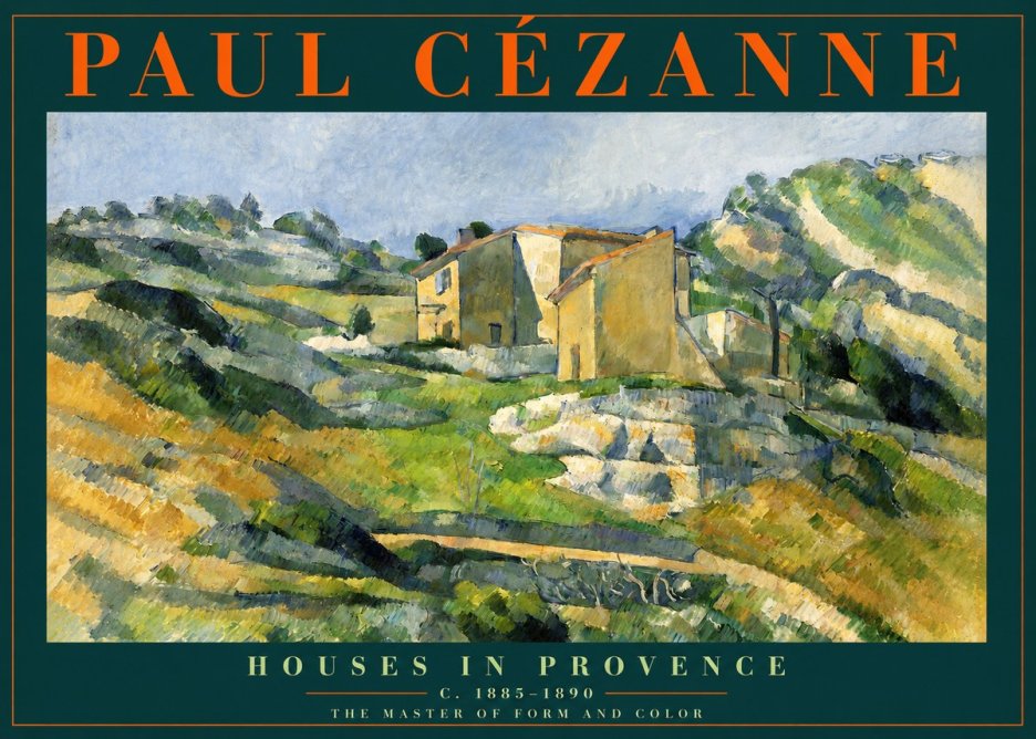Paul Cézanne Houses in Provence No2 - Plakát