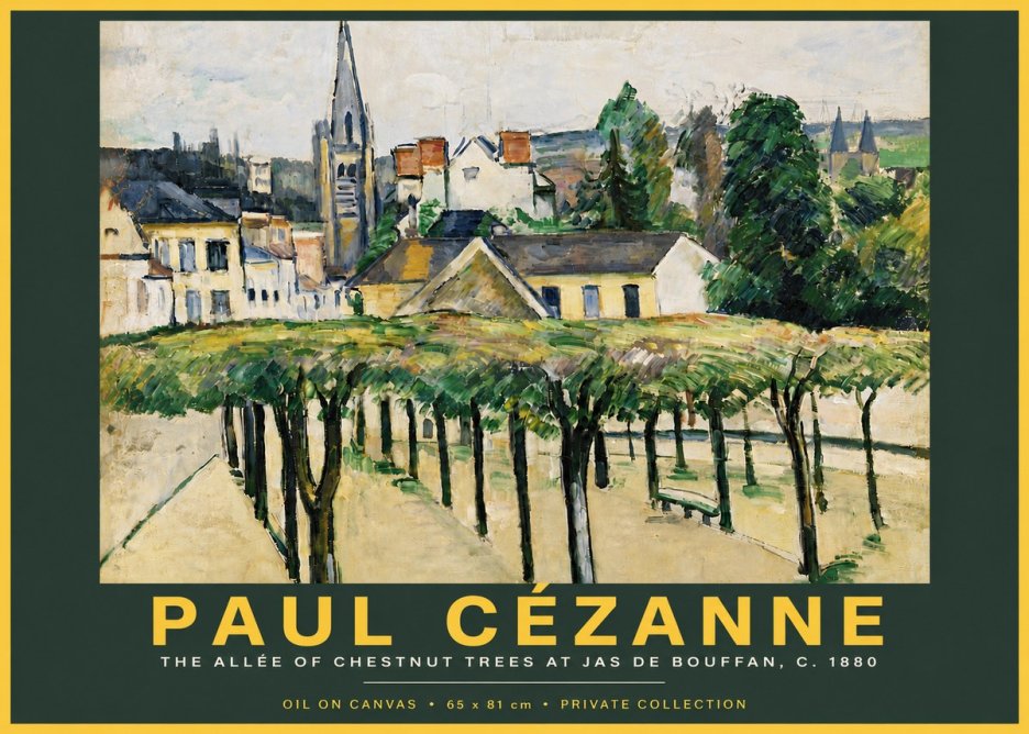 Paul Cézanne The Allée of Chestnut Trees at Jas De Bouffan No5 - Plakát