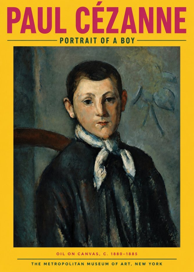 Paul Cézanne Portrait of a Boy No2 - Plakát