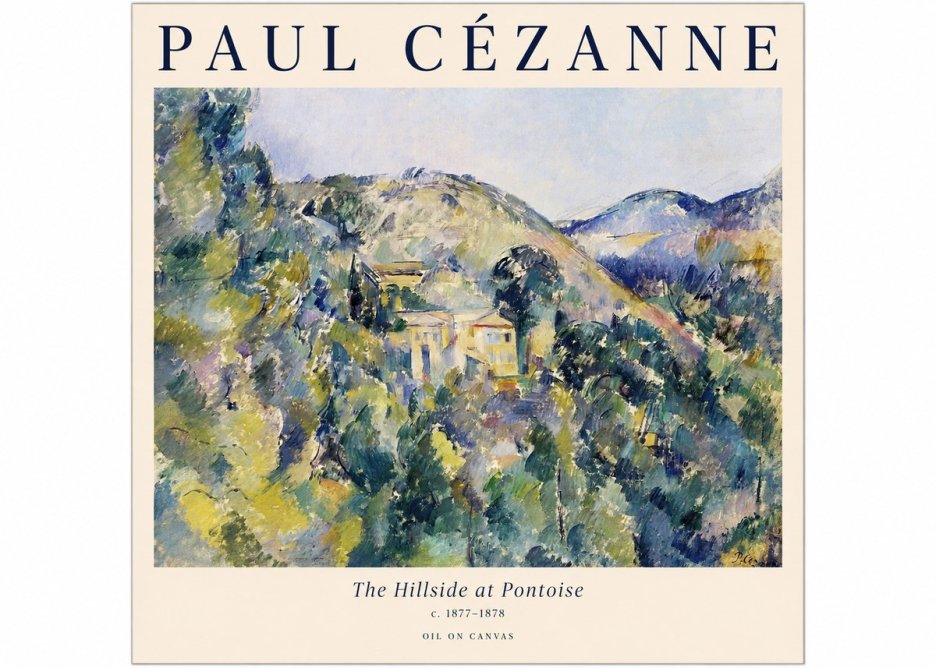 Paul Cézanne The Hillside at Pontoise No1 - Plakát