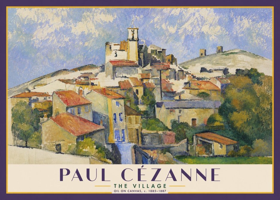 Paul Cézanne The Village III No4 - Plakát