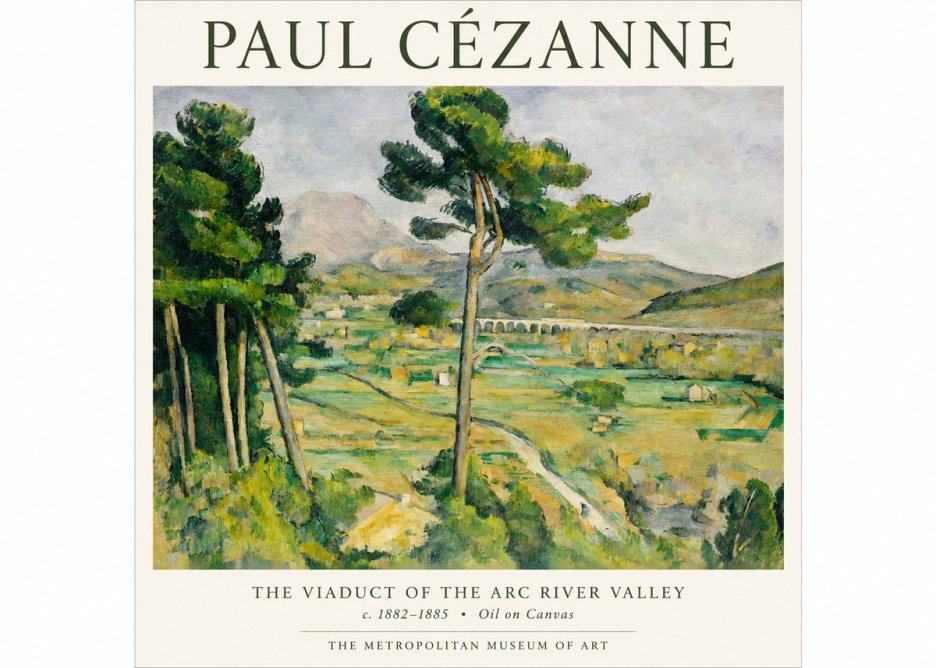 Paul Cézanne The Viaduct of the Arc River Valley No1 - Plakát