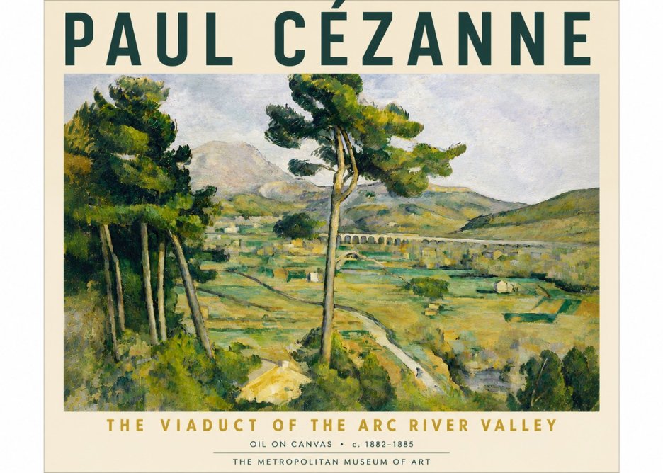 Paul Cézanne The Viaduct of the Arc River Valley No6 - Plakát