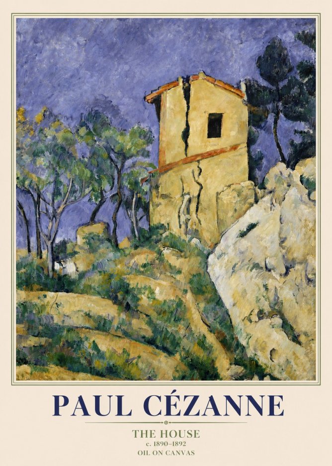 Paul Cézanne The House No3 - Plakát