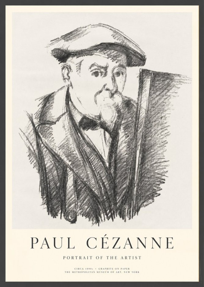 Paul Cézanne Portrait of the Artist III No1 - Plakát