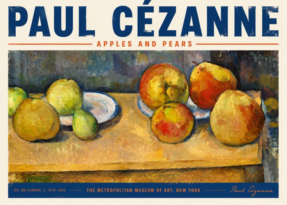 Paul Cézanne Apples and Pears No5 - Plakát