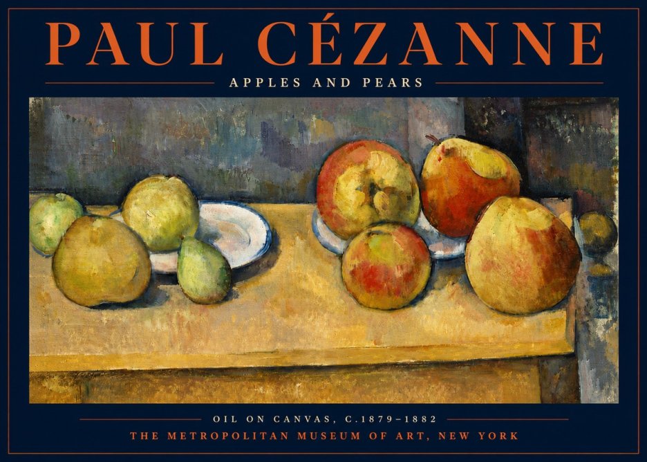 Paul Cézanne Apples and Pears No6 - Plakát