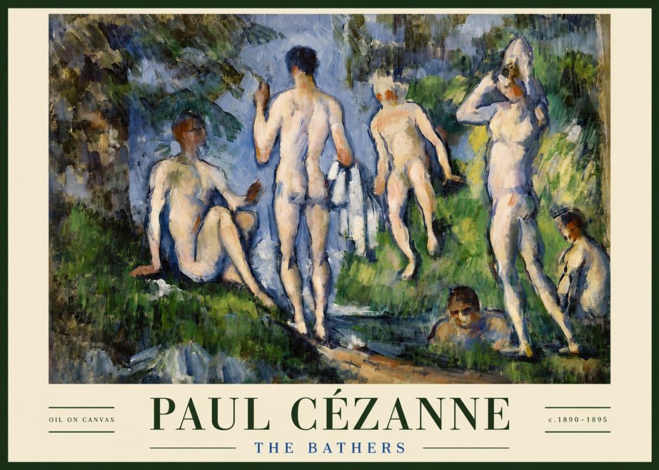 Paul Cézanne The Bathers No3 - Plakát