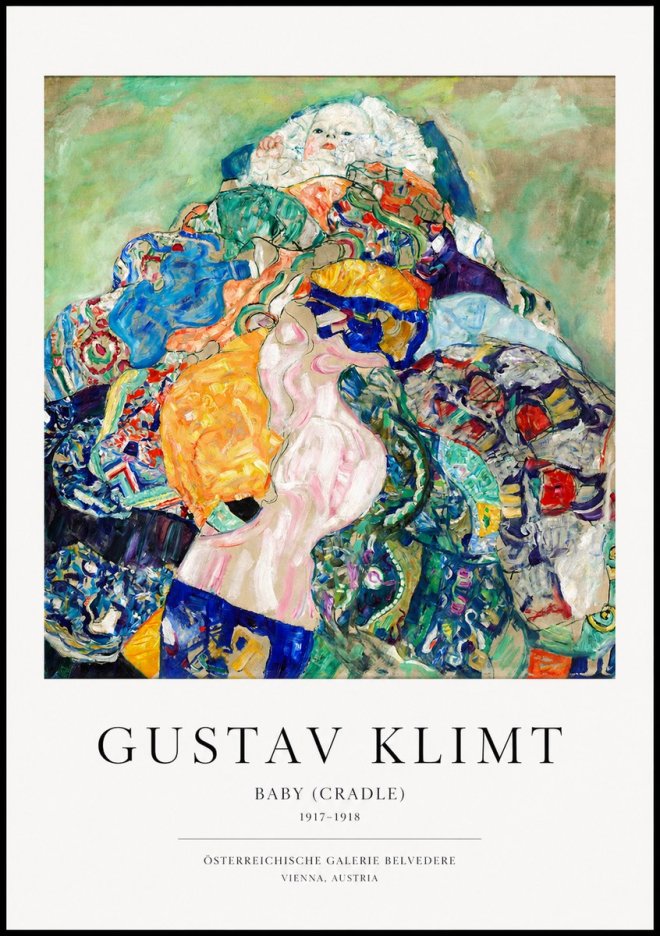 Klimt Baby (Cradle) No1 - Plakát