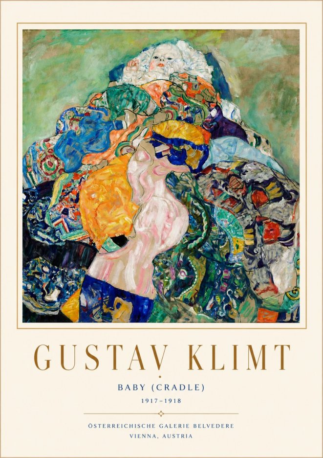 Klimt Baby (Cradle) No4 - Plakát